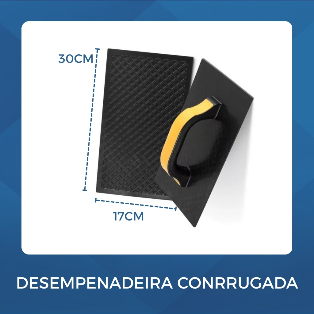 Kit Ferramentas Para Pedreiro Colher 8" + Desempenadeira Envio Ja · foto 2