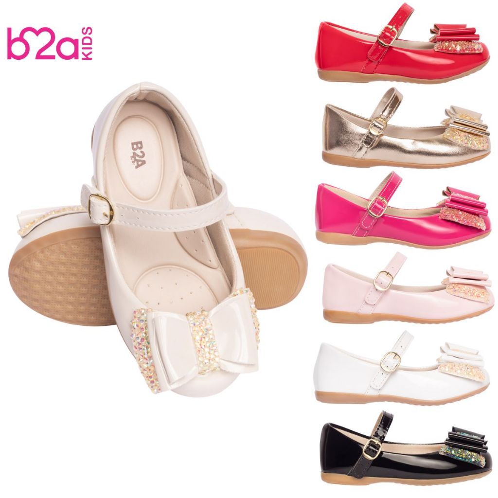 Sapatilha Infantil Bailarina Menina Laço Brilho Delicada Luxo 2017 Promoção Confortável Macia em Oferta na Shopee
