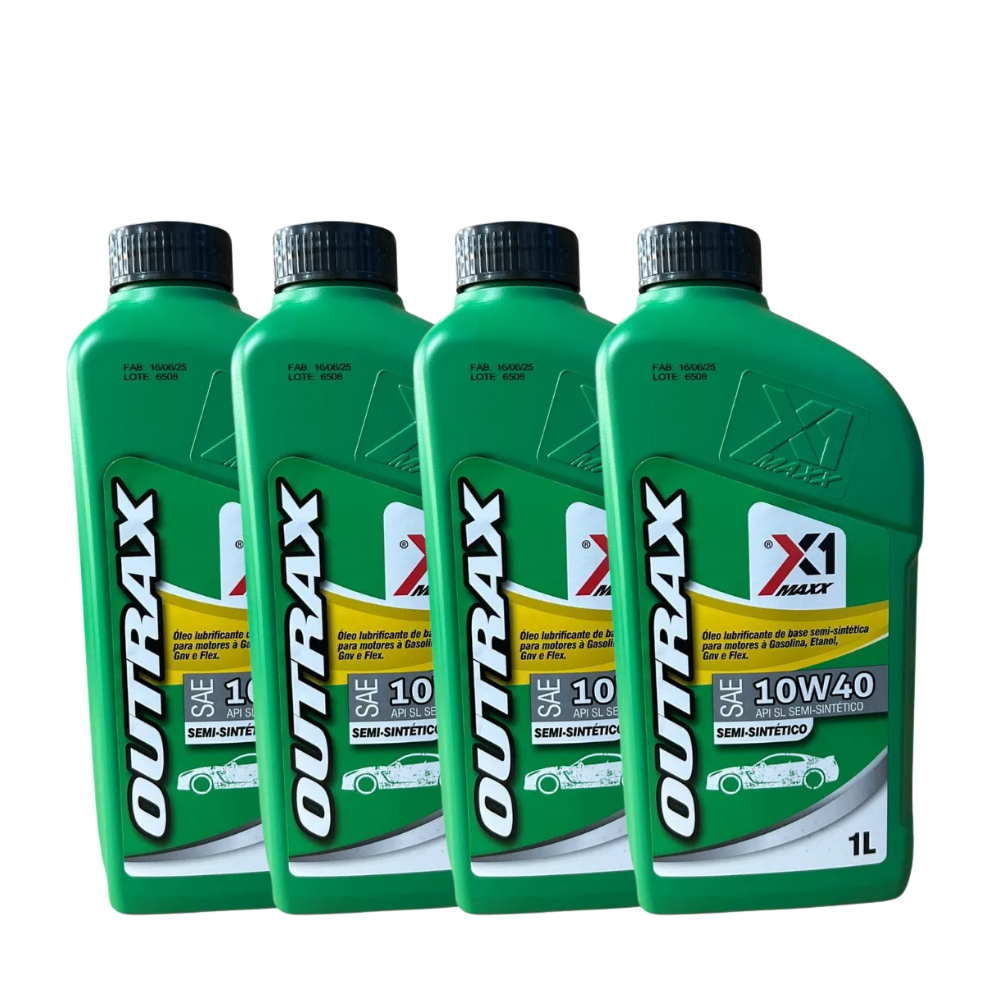 KIT Oleo 4 Litros 10W40 Óleo Lubrificantes Semi sintetico Para Motor CArros Veiculos Barato Novo