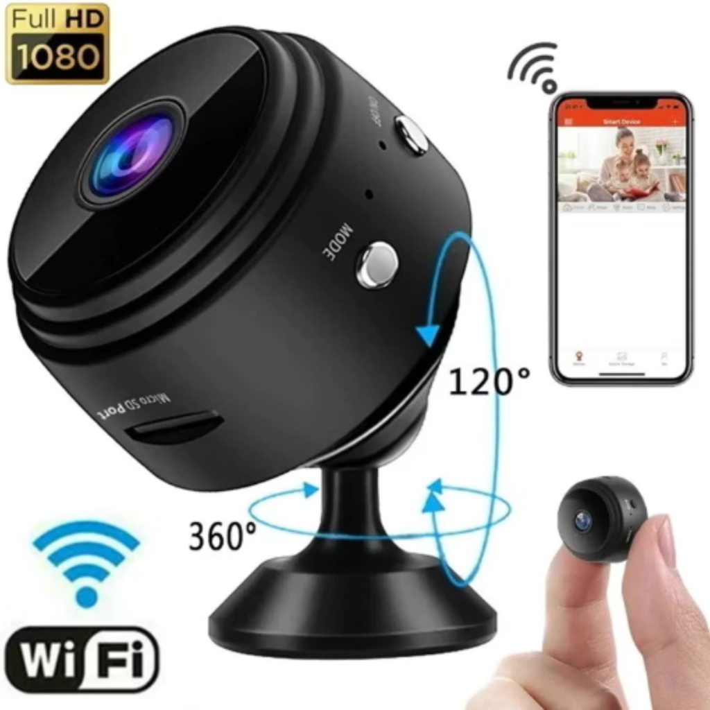 Câmera A9 Mini HD Sensor De WIFI Grava Em Cartão de Memória