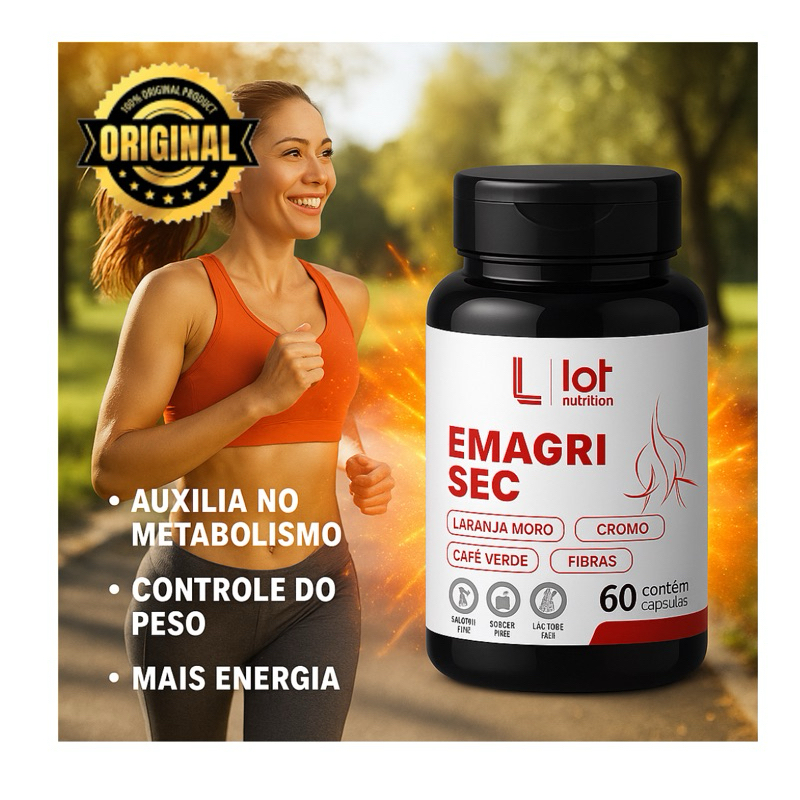 Emagri Sec 60 Cápsulas Saciedade e Equilíbrio Lot Nutrition em Oferta na Shopee