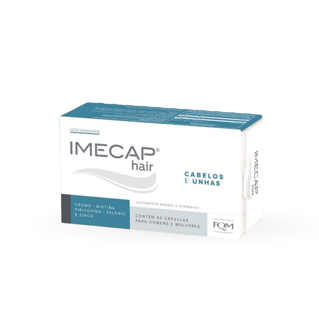 Imecap Hair 30 Cápsulas – Suplemento Vitamínico Anti Queda & Crescimento Capilar