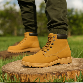 Bota Masculina Lançamento Couro Legitimo cor Marrom Crazy Horse Conforto e Qualidade Promoção Lançamento + Carteira