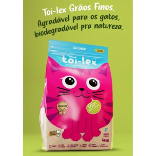 Areia Higiênica para Gatos Toi-Lex Grãos Finos | Super Absorvente - Controle de Odores-Biodegradável em Oferta na Shopee