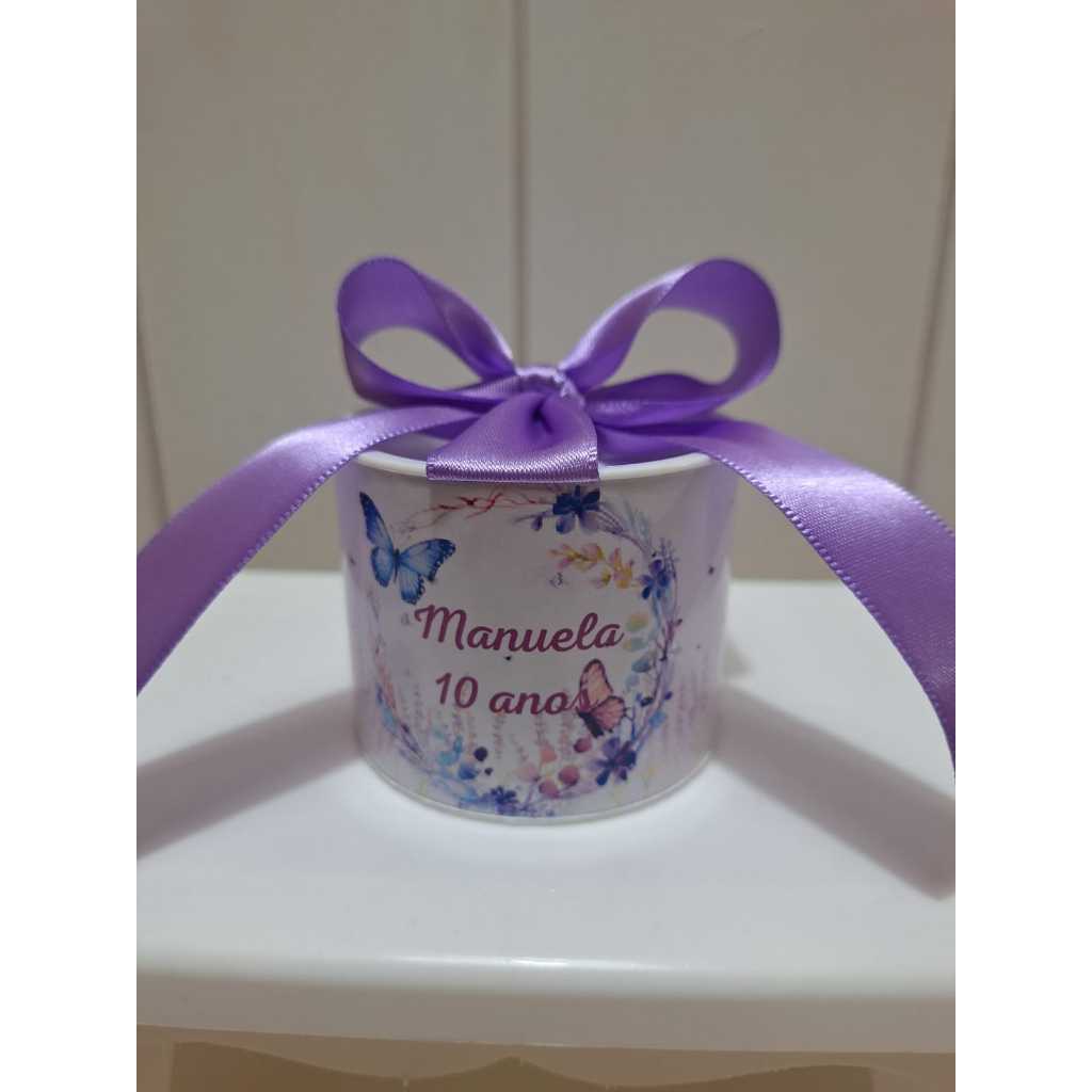 KIT  TUBOLATAS Personalizadas JARDIM DAS BORBOLETAS Lembrancinhas Mimos Maternidade/ Aniversário/ Chá de Bebê