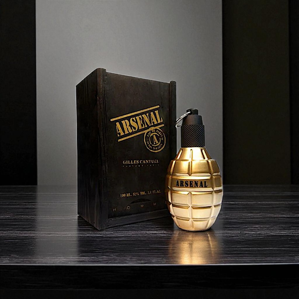 Perfume Arsenal Gold Homme Gilles Cantuel Eau de Parfum 100ml – Masculino, Oriental Amadeirado Luxuoso e Intenso