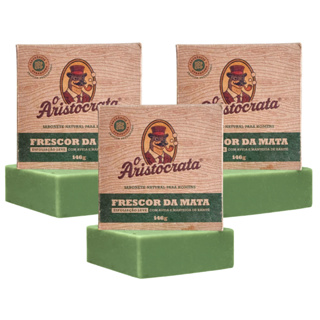 3un Sabonete Natural O Aristocrata Frescor da Mata 146g em Oferta na Shopee