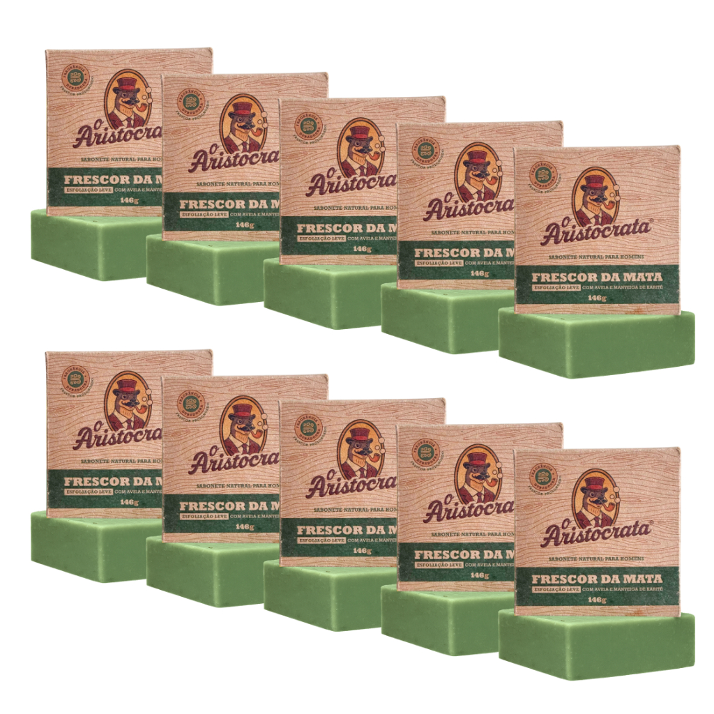 Sabonete Natual O Aristocrata - Frescor da Mata - 150g - 10 Unidades