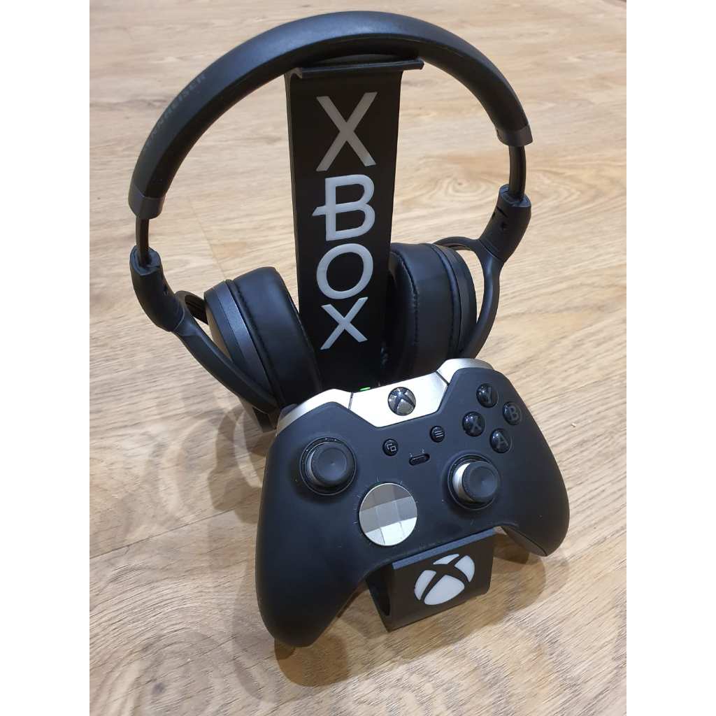 Suporte Gamer para Headset e Controle Xbox | Organizador Mesa Gamer