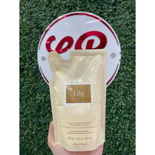 Refil Creme Acetinado Hidratante Corporal Lily 250g - BOTICÁRIO em Oferta na Shopee