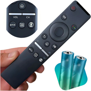 Controle Remoto Compatível Samsung Smart TV 4K LED LCD QLED Netflix Prime Globoplay Universal Pilhas em Oferta na Shopee