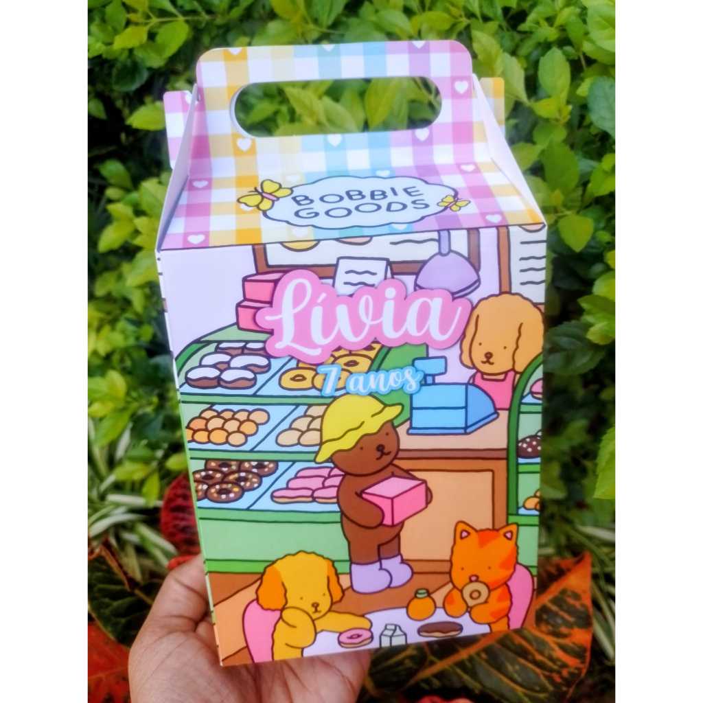 Kit 10 Caixas Maletinhas Surpresa Personalizadas Tamanho G - Ursinho - Lembrancinha - Aniversário - Sacolinha Surpresa
