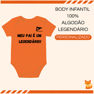 Body Personalizado 100% Algodão Com Sua Estampa em DTF " Legendário " em Oferta na Shopee