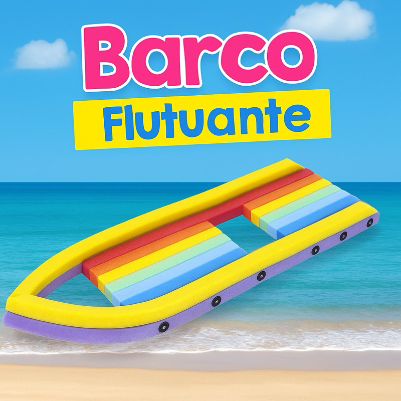 Barco Flutuante Inflável de Espaguete Colorido Boia Esteira Rede Pscina Criança Adulto Verão Praia