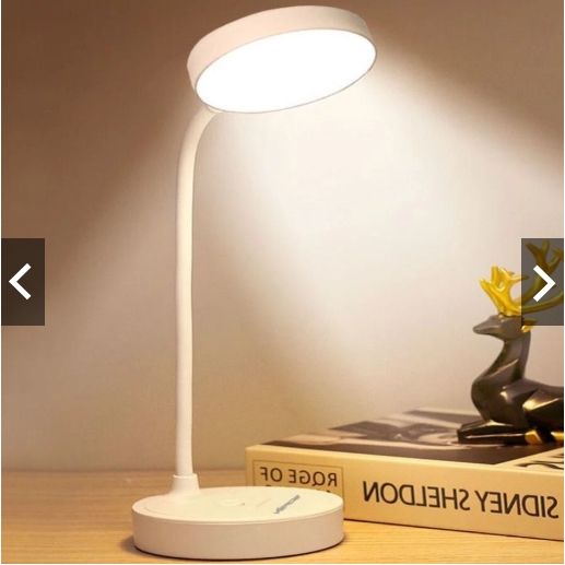 Luminária De Mesa LED Com Proteção Pra Os Olhos/DormitórioRecarregavel Sem Fio,Obs:esse luminaria so funciona com tomada em Oferta na Shopee