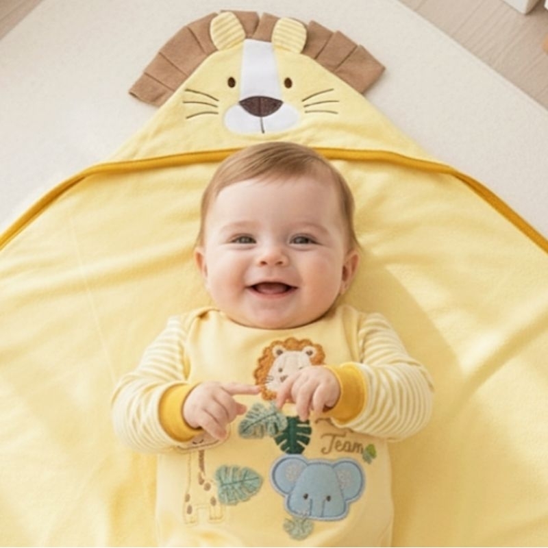 Kit Saída Maternidade Amarelo Safari 3 PÇS/Macacão Avulso em Oferta na Shopee