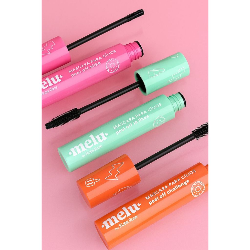 Mascara De Cilios Melu Ruby Rose Rimel Peel Off Alta Fixação Maquiagem