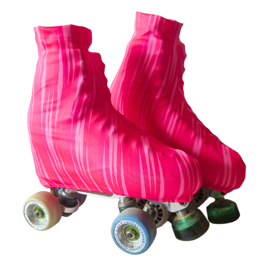 Polaina Cobre Botas Material Grosso para Patins marca Patina Fashion Estampada Estampa em Tons de Rosa