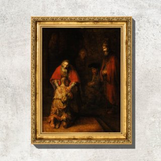 Quadro - O Retorno do Filho Pródigo - Rembrandt - Com Moldura em Oferta na Shopee
