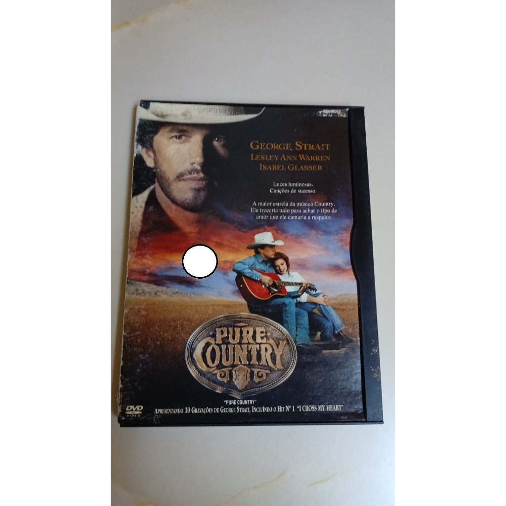DVD PURE COUNTRY - ORIGINAL - ESTOJO SNAPCASE