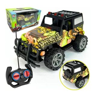 Carrinho Jeep Controle Remoto Carro Grande Off Road Cor Sortido Personagem Jipe