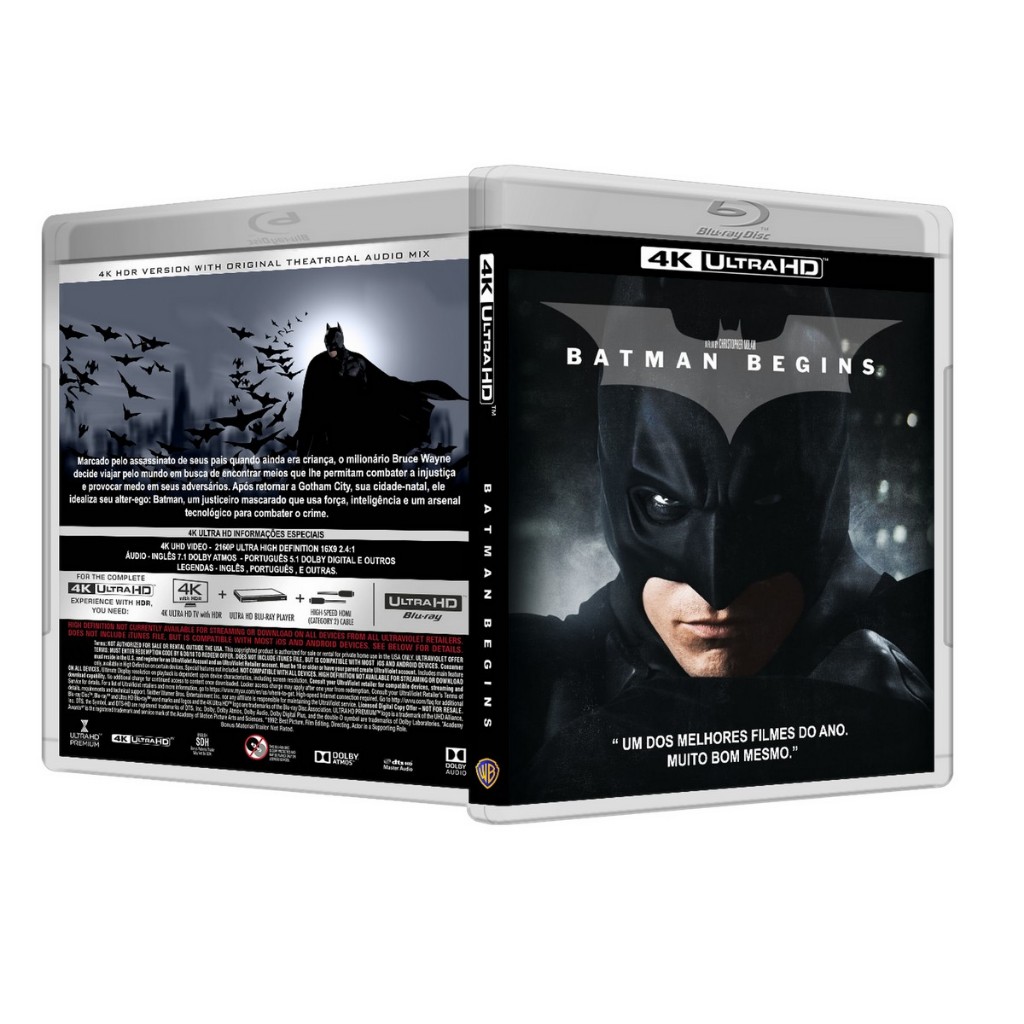 Blu-ray 4K: Batman - Begins DUB/LEG [PERSONALIZADO]