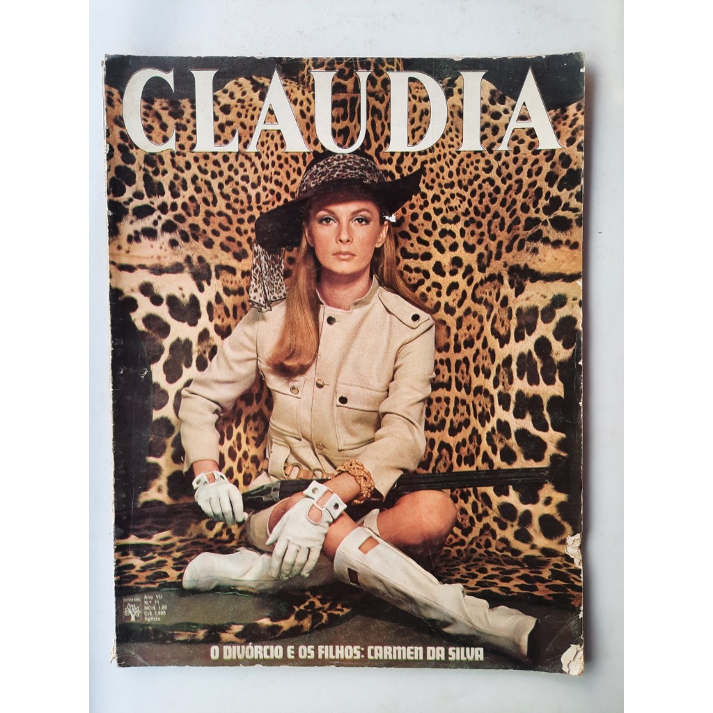 Revista Claudia: O Divórcio e os Filhos; Carmen da Silva - Ano VII - N° 71 - Agôsto