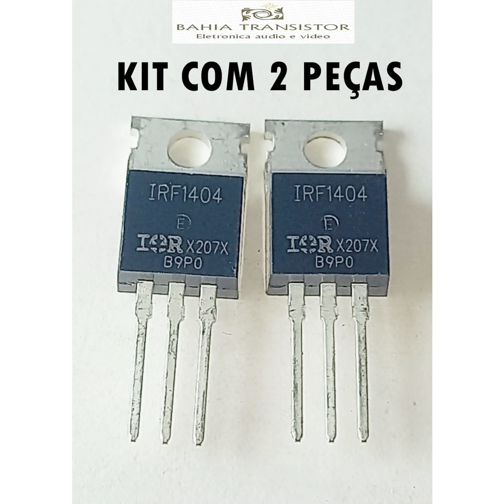 Irf1404 Transistor IRF1404  to220 kit COM  2 PEÇAS Original
