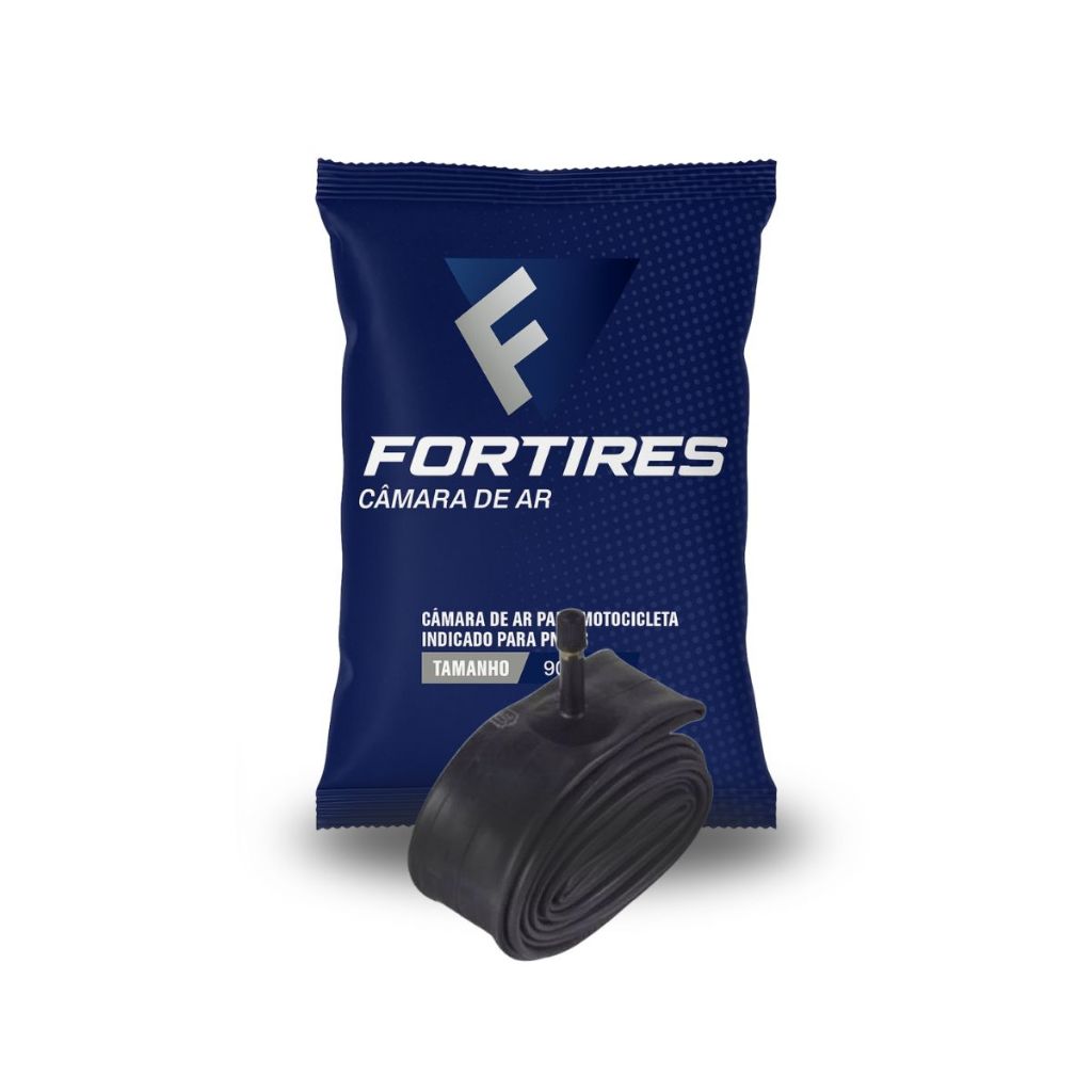 Câmara De Ar Moto Fortires Aro 18 Cg Titan Fan 125/150 90/90-18 em Oferta na Shopee