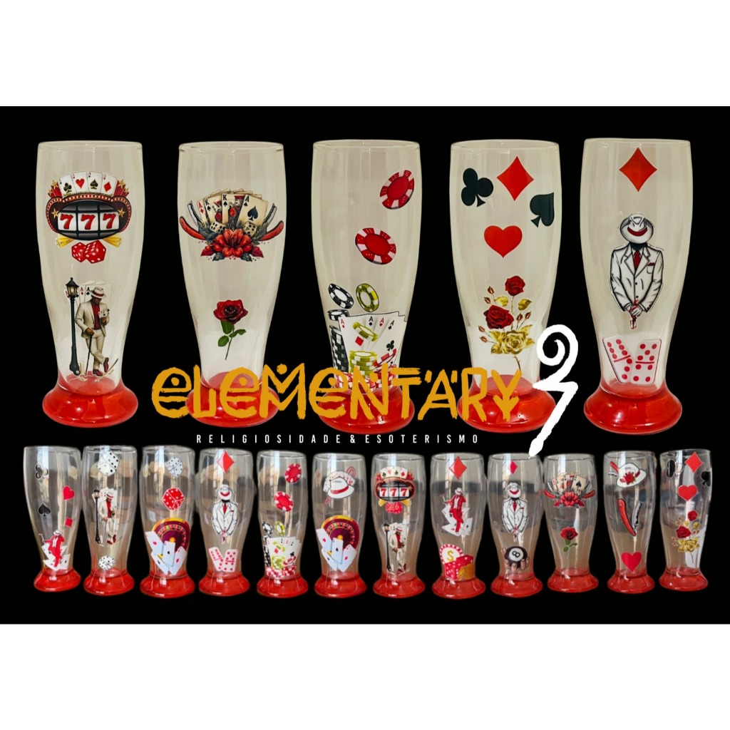 TULIPA CERVEJA 330ML COPO GRANDE VIDRO - MALANDROS - ZÉ PILINTRA - ZÉ PRETINHO - MARIA NAVALHA - MALANDRA - UMBANDA em Oferta na Shopee