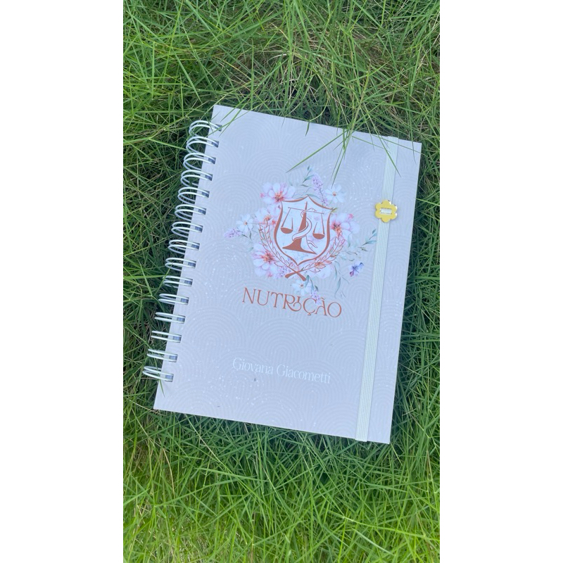 Caderno Profissões - Capa dura - Nutrição - Nutricionista - Personalizado - Papelaria