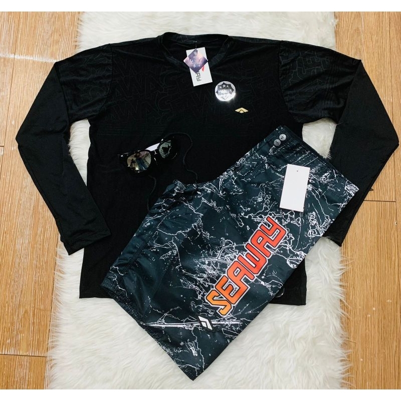 conjunto uv seaway/kit seaway manga longa em Oferta na Shopee