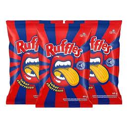 Kit 5 Salgadinho Batata Ruffles Churrasco 32 gr Elma Chips