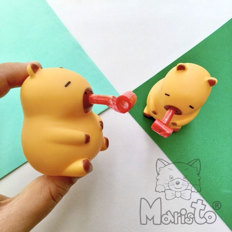 Caixa c/ 12 Mini Brinquedos Capivara Língua de Sogra Emborrachada