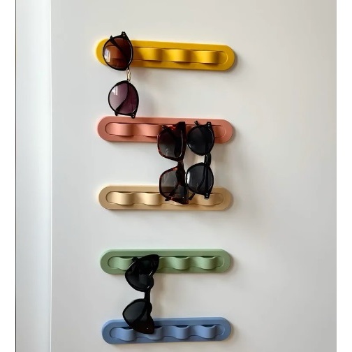 Suporte Parede OCULOS DE SOL MINIMALISTA Decoracao Casa Organizador de Objetos Plastico Impressao 3d