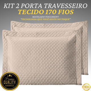 Porta Travesseiros 170 Fios Matelado Ultrassônico Debrum Premium Luxo Conforto Toque Macio em Oferta na Shopee
