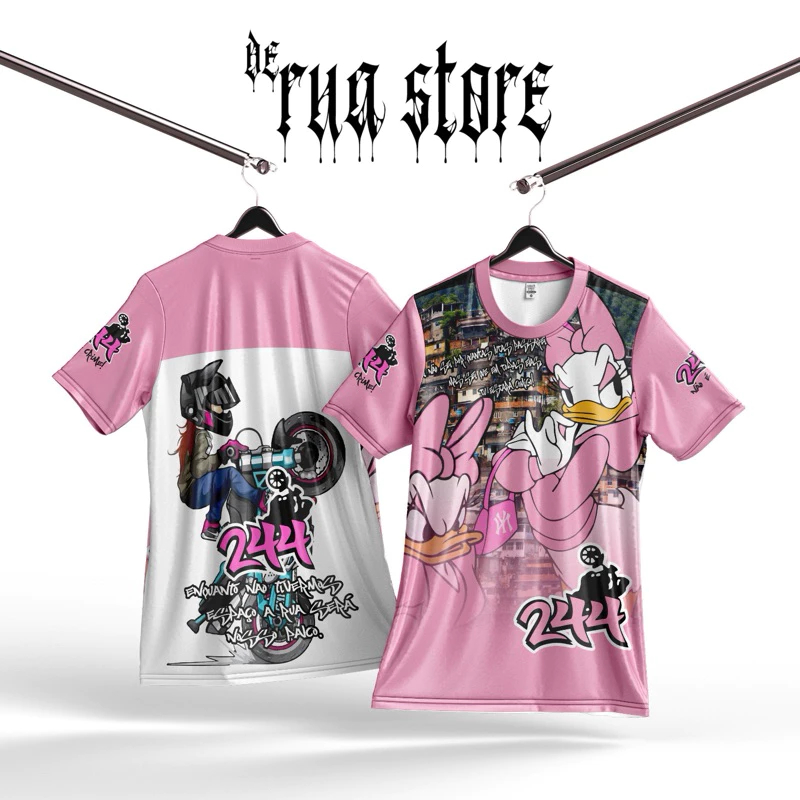Camiseta Coyote® DeRua Baby Look Feminina Grau 244 Favela