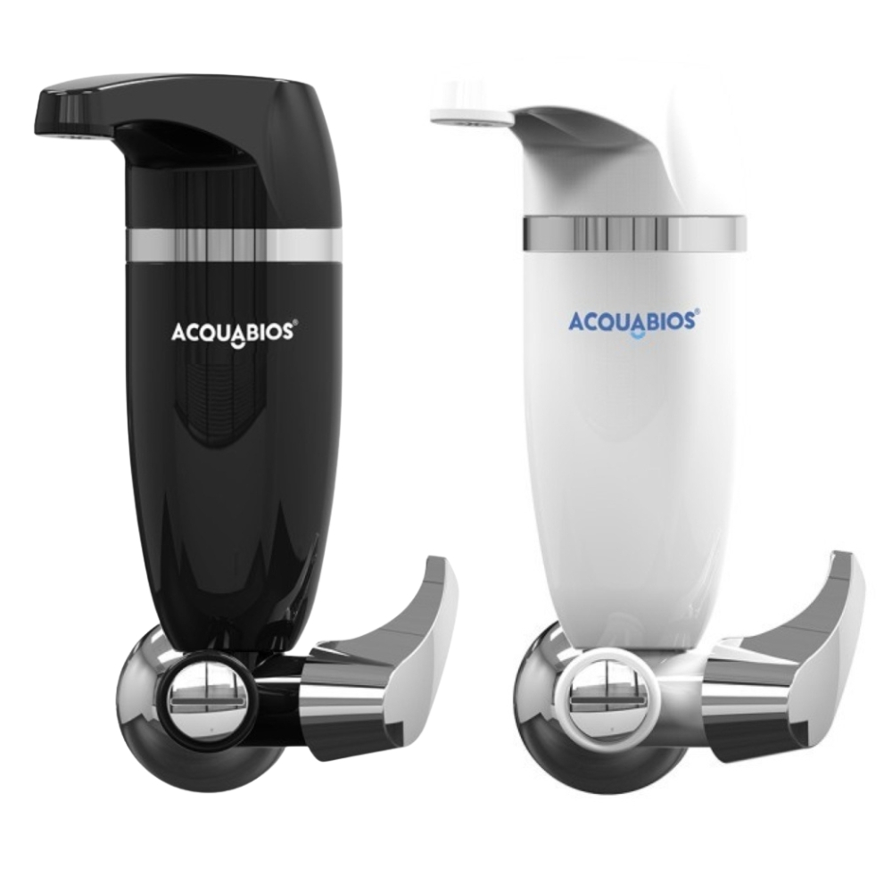 Filtro Purificador de Agua Premium Single para Cozinha Parede Acquabios Preto / Branco