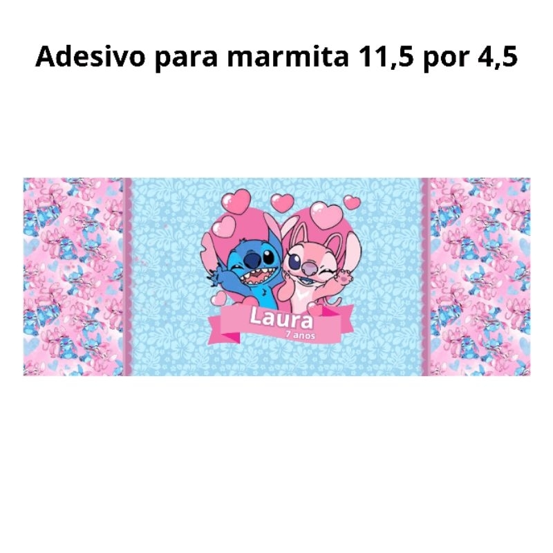 Adesivo Personalizado Marmitinha Festa | Lembrancinha Aniversário | Nome Idade Tema

