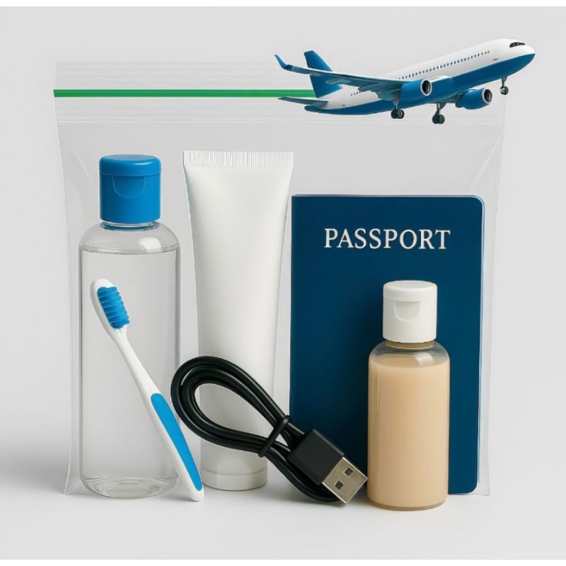 Kit viagem ✈️ Saco Zip Lock 20x20 com 50 Unidades VIAGENS INTERNACIONAIS