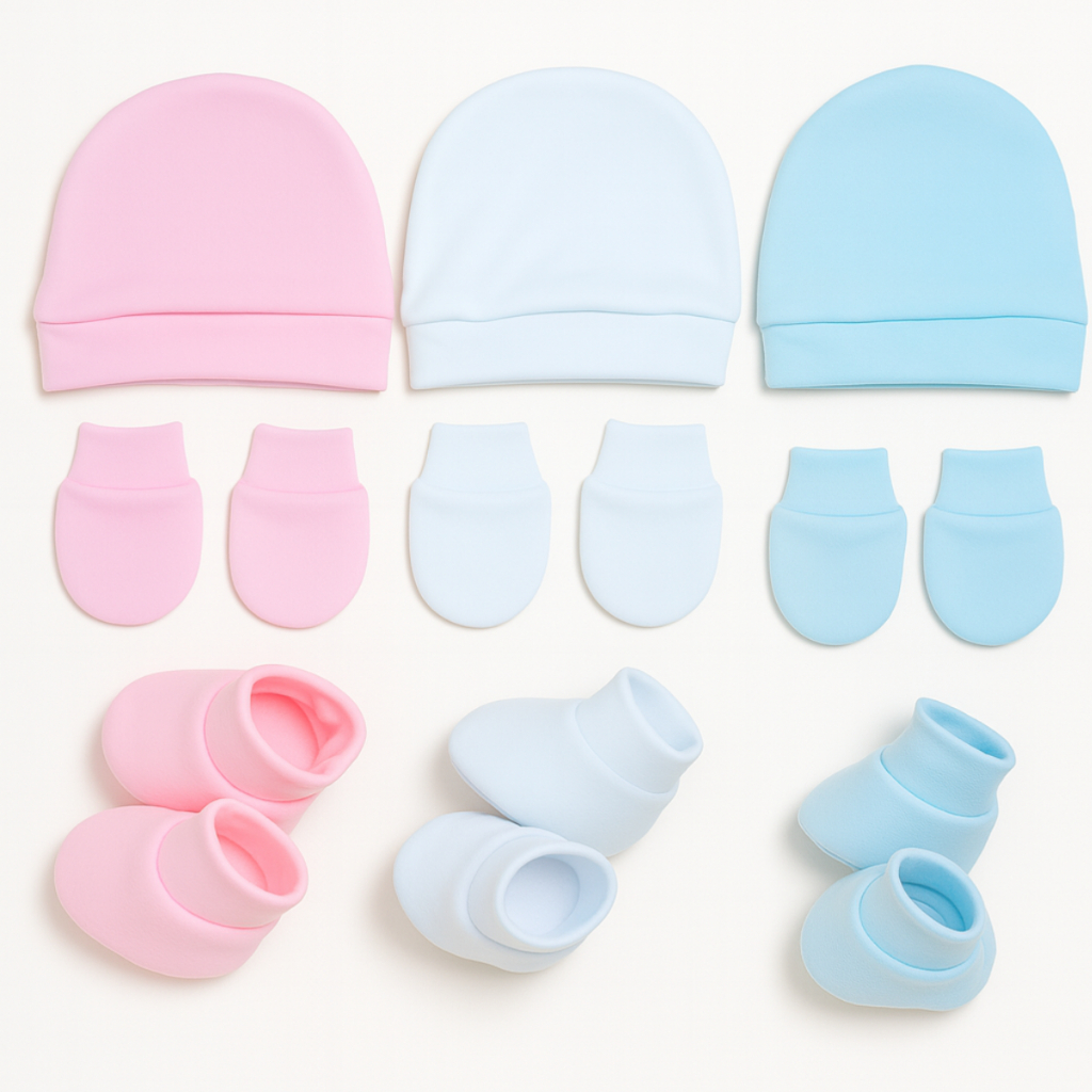 Pacote com Touca Luva e Sapatinhos Maternidade Enxoval RN Recém Nascido Bebê 0 a 6 Meses em Oferta na Shopee