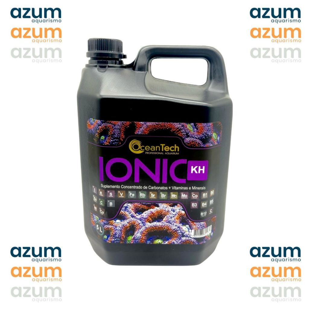 Ocean Tech Ionic KH – Suplemento de alcalinidade p/ aquário marinho; eleva KH; estabilidade pH