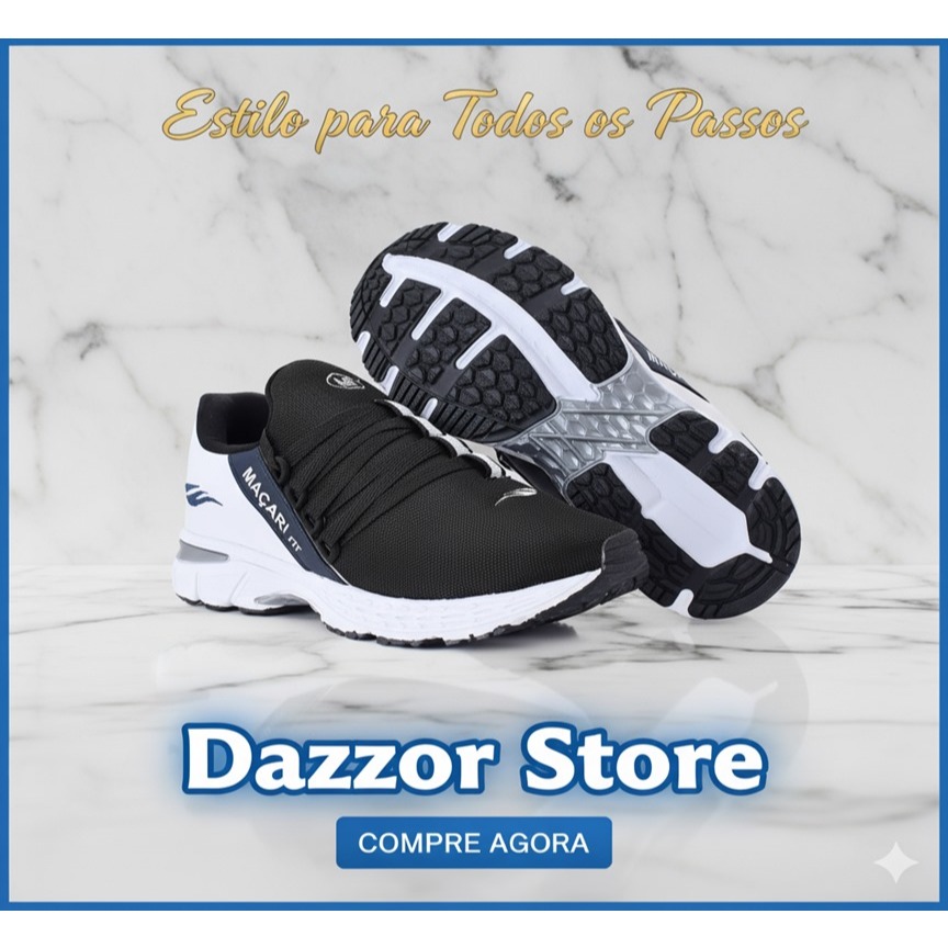 Lançamento Exclusivo – Tênis 3 Cores Disponível do 34 ao 43 | Só Hoje com 47% OFF!