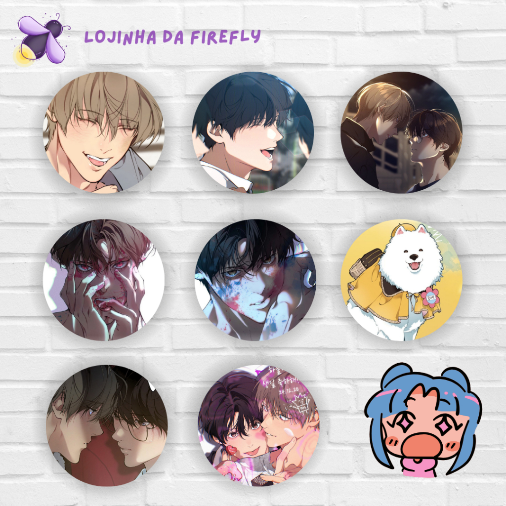 Bottons 5,8cm bl/yaoi/Lost In The Cloud/Cirrus/Skylar/Manhwa | bottons lost in the cloud