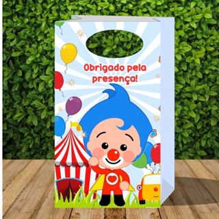 Sacola Palhaço Plim Plim 2 - Festa Infantil - Sacolinha P - Lembrancinha - Pegue e Monte - Circo - Sacolinha em Oferta na Shopee