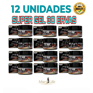 12 Uni Super Gel 30 Ervas 250g - Mary Life em Oferta na Shopee