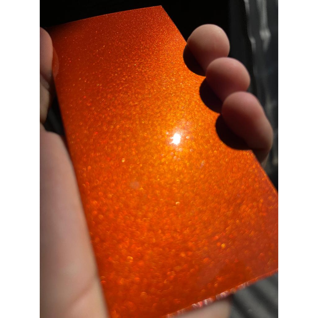 Tinta automotiva base poliester Laranja Blaze Orange Perolizado - Exclusiva