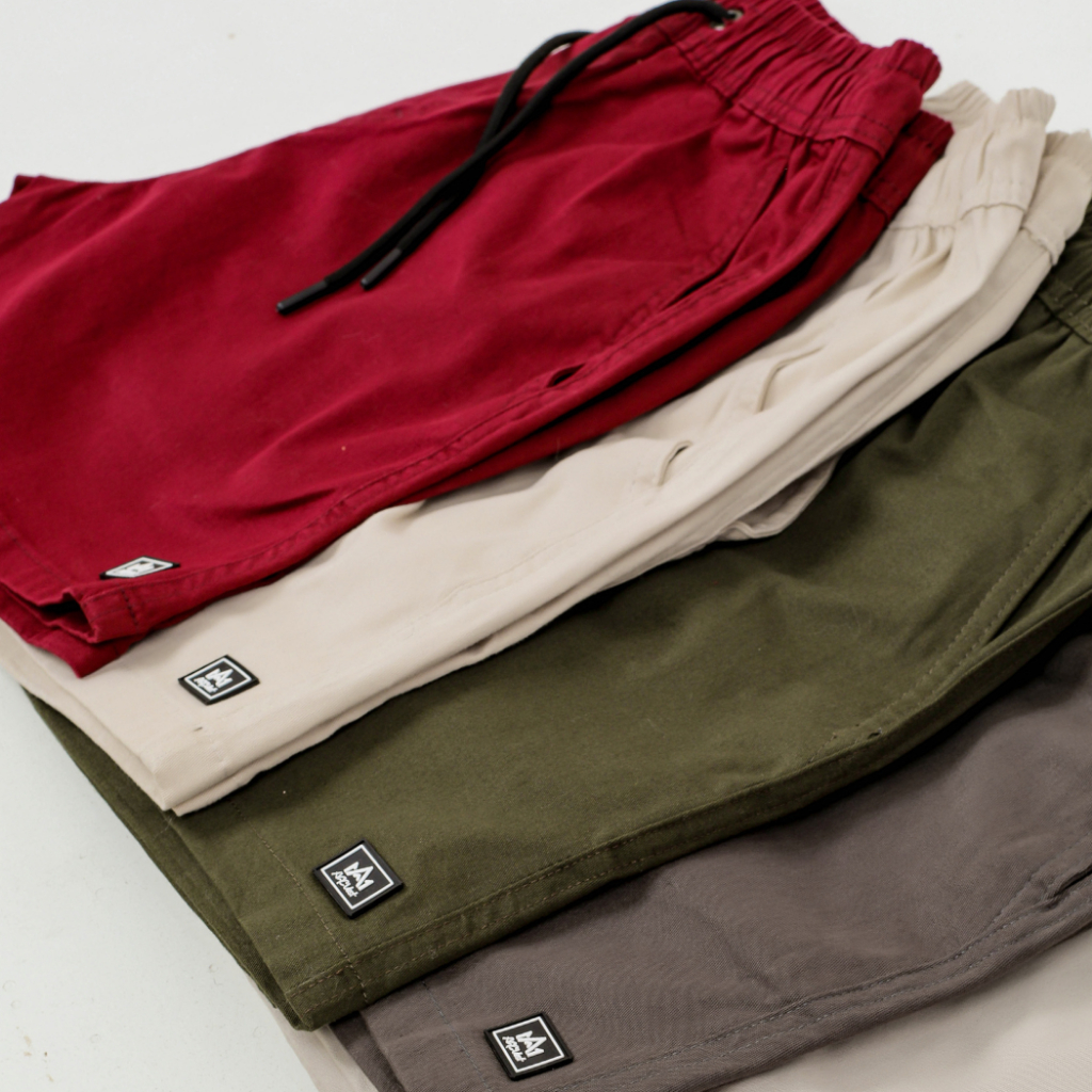 Bermudas Masculina Short Sarja Mauricinho Colorida com Lycra Cintura com Elástico - Envio Imediato