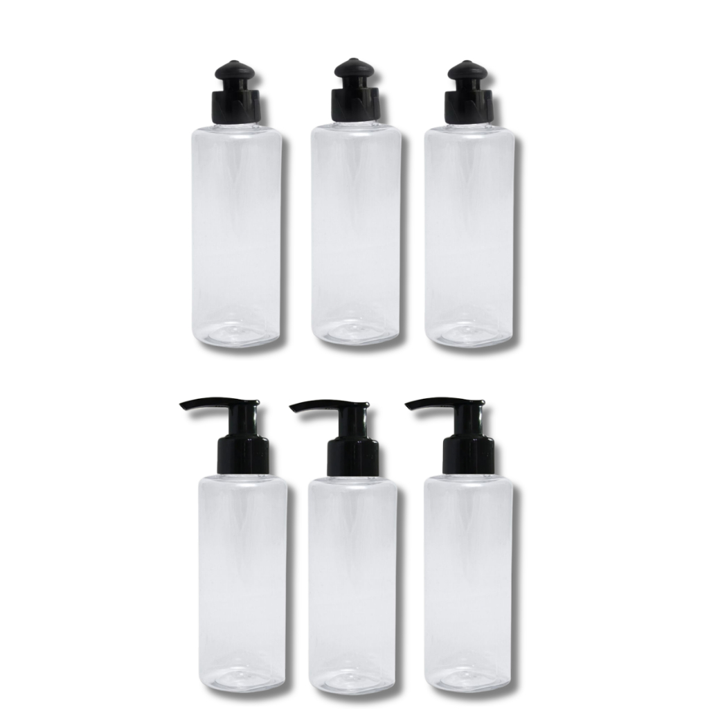 3 Frasco Push Pull 3 Válvula Pump 100ml Cilíndrico Viagem