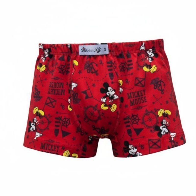 kit 8 Cuecas Box Infantil Malha Fria Estampada de personagens em Oferta na Shopee